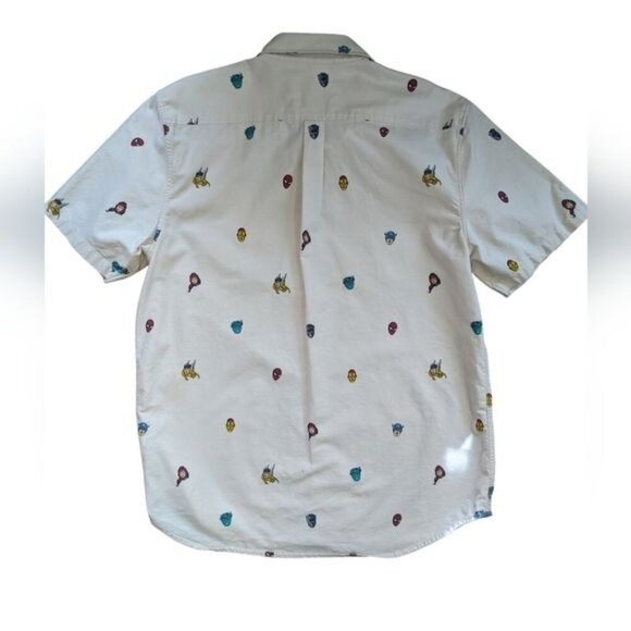 Vans Marvel Avengers Classic Fit Short Sleeve Button Down Shirt Size Large - Picture 2 of 5